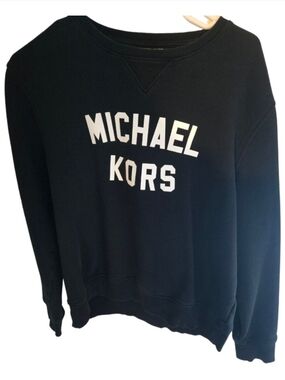 Michael Kors Black Sweatshirt with White Logo
